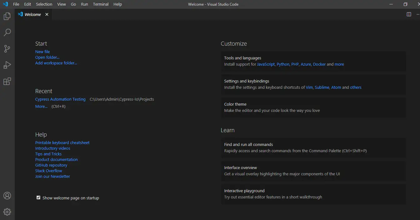 VS code-desktop-view